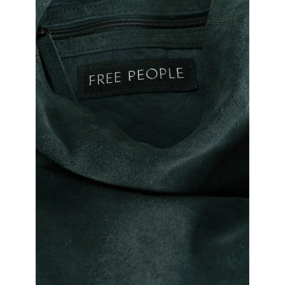 FREE PEOPLE Bobbi Slouch Suede Tote / Pine - Picture 5 of 5